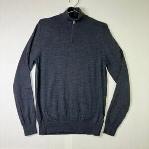 Marks & Spencer 100% Extra Fine Merino Wool Sweater Size M Quiet Luxury M&S